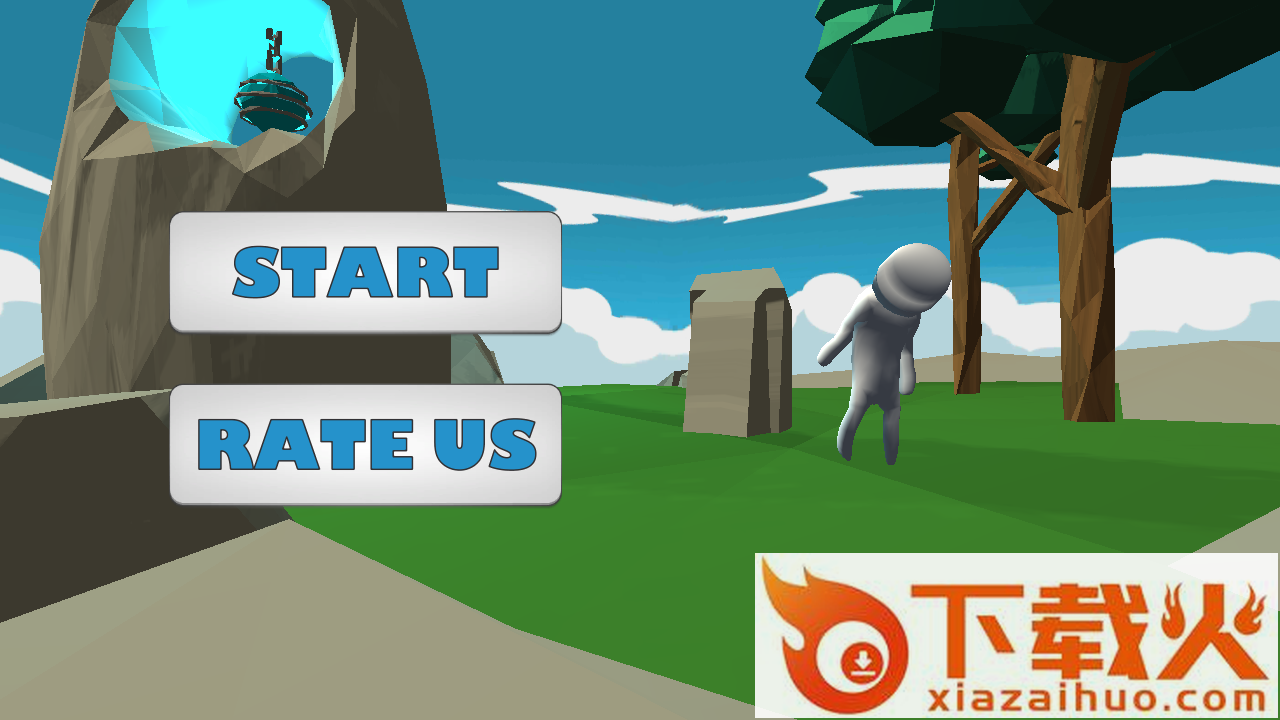 Fall humans on the flat(在平地上摔倒的人类游戏)截图1