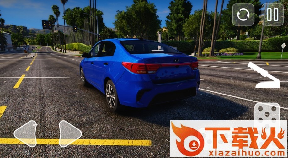 白色起亚竞速赛(Kia Rio Driving Simulator)截图2