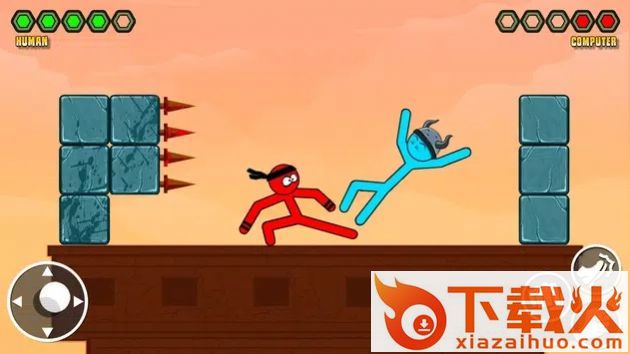 火柴人动漫格斗游戏(Stickman Kick Fighting Game)截图1