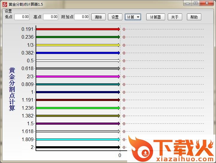 黄金分割点计算器1.5 v1.5 免费绿色版 截图1