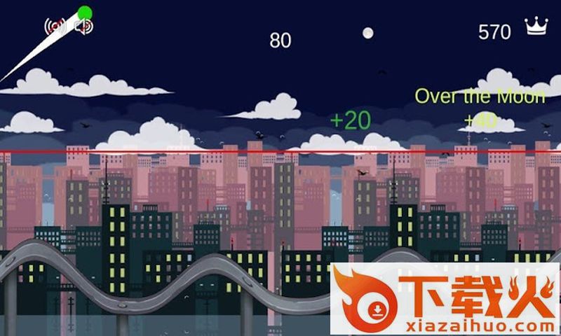 Skid Ball Jump : Sky Mountains game(滑板球跳跃)截图2
