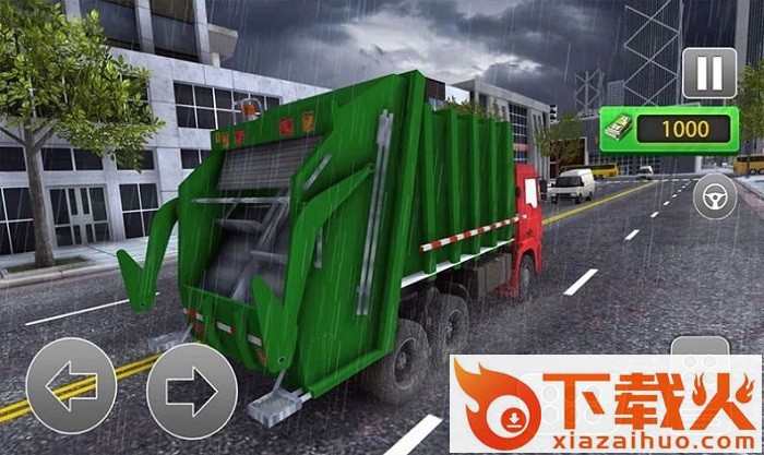 垃圾车真实驾驶模拟器(Road Sweeper Garbage Truck Sim)截图2