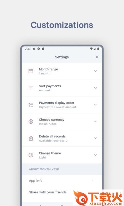 Monthlyexp app截图2