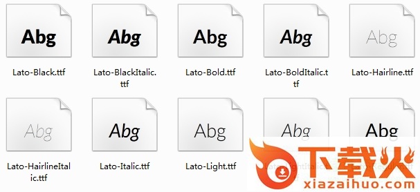 lato全套字体下载