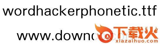 wordhackerphonetic.ttf字体文件