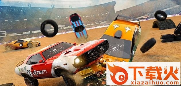 拆迁赛车撞车特技Demolition Racing Car Crash Stunts截图1