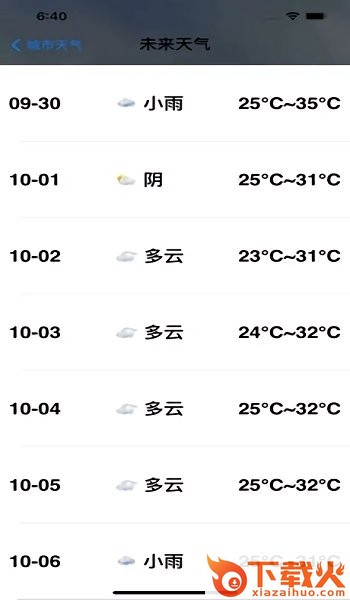 小薇天气预报 v1.0 iphone版 截图2