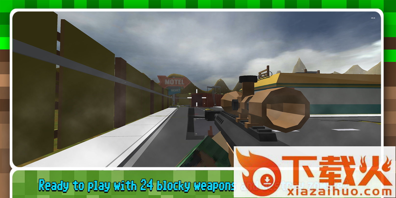 方块人僵尸末日生存(MultiGun Arena 3D Zombie Survival) v1.1.0 中文版截图1