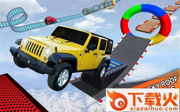 吉普车特技驾驶(Impossible Jeep Offroad Stunt Drive)截图2