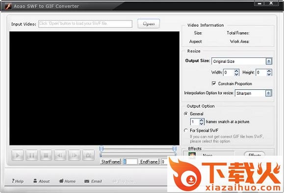 Aoao SWF to GIF Converter工具