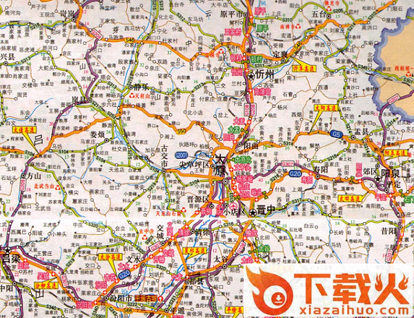 山西省高速公路地图高清版 2016jpg版 截图1