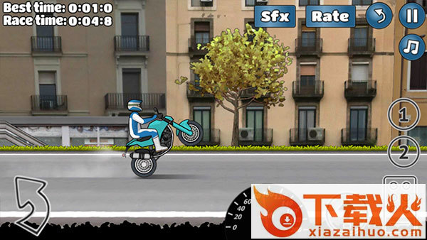 Wheelie Challenge游戏中文正版(特技摩托车翘头游戏)截图3