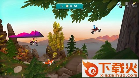 滑翔越野摩托(Airborne Motocross)截图1