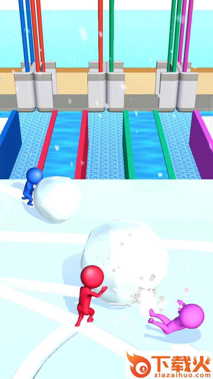 雪地竞赛游戏截图1
