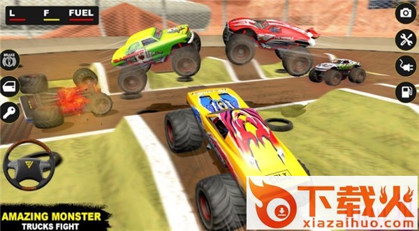 德比沙漠卡车(Monster Derby Truck Fighting)截图1