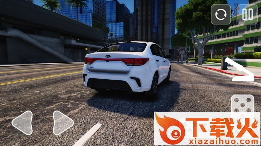 白色起亚竞速赛(Kia Rio Driving Simulator)截图1
