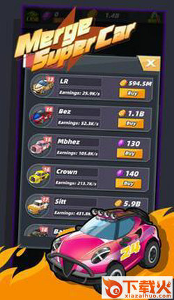 Merge Super Car(合并超级汽车红包版)截图2